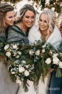 img 1 attached to Faux Fur Shawls And Wraps For Brides And Wedding Guests - Chic Bridal Scarf Stoles For Women And Girls review by Jontrell Fernandes