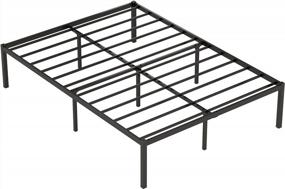 img 3 attached to 16-Inch Metal Platform Bed Frame With Large Underbed Storage Space - Heavy-Duty Steel Slat Support - No Box Spring Needed - Easy Assembly - Black Mattress Foundation By Weehom