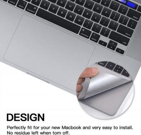 img 2 attached to FORITO Palm Rest Cover Skin & Trackpad Protector For 16 Inch MacBook Pro A2141 (2019) - Space Gray