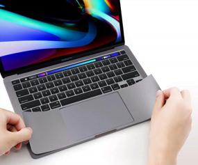 img 4 attached to FORITO Palm Rest Cover Skin & Trackpad Protector For 16 Inch MacBook Pro A2141 (2019) - Space Gray