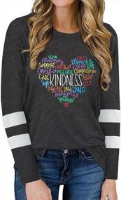 img 4 attached to Inspiring Womens' Heart Graphic Tees - Short Sleeve Casual Kindness Shirts For Summer, Cute And Motivational