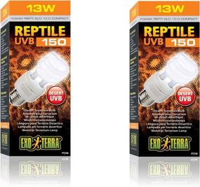 img 2 attached to Exo Terra UVB150 Desert Reptile Terrarium Lamp Light Bulb 13w - Pack of 2: Enhance your Desert Reptile's Habitat with the Ultimate UVB150 Lighting Solution