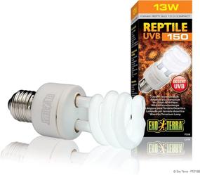 img 1 attached to Exo Terra UVB150 Desert Reptile Terrarium Lamp Light Bulb 13w - Pack of 2: Enhance your Desert Reptile's Habitat with the Ultimate UVB150 Lighting Solution