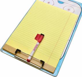 img 1 attached to GoSports Dry Erase Coaches Board: 2 Pens Included For Easy Planning