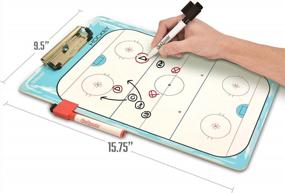 img 2 attached to GoSports Dry Erase Coaches Board: 2 Pens Included For Easy Planning