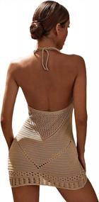 img 3 attached to SOLY HUX Women'S Spaghetti Strap Beach Swimsuit Bikini Cover Up With Hollow Out And Split Hem