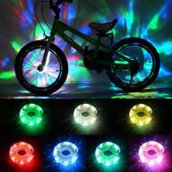 daway a16 rechargeable bike wheel lights - waterproof, cool led tire lights for safe night riding & fun disco parties - perfect gift for kids, adults, boys & girls logo