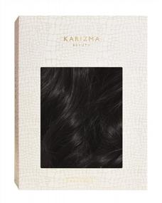 img 1 attached to Получите идеальный ретро-образ с черным коротким волнистым париком на шнуровке от Karizma - An Era Wig
