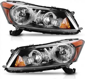 img 4 attached to 2008-2012 Accord 4-Door Sedan Headlight Assembly: AUTOSAVER88 Driver & Passenger Side Compatible