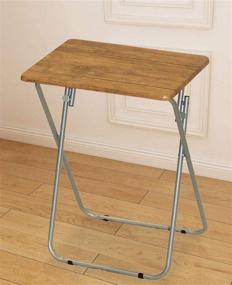img 2 attached to Set Of 2 Folding TV Tray Tables Ideal For Eating, Coffee, 19X15X26 Inches By EHemco