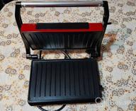 img 1 attached to Sandwich maker Kitfort KT-1609 Panini Maker, red review by Ewa Czech ᠌