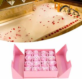 img 1 attached to 16 Soap Roses Box, PE Artificial Flower Gift Boxes With Cute Bow Home Decoration Innovative Festival Present For Anniversary Mother'S Day Valentine'S Day Christmas Day(Pink)