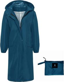 img 3 attached to SaphiRose Waterproof Lightweight Raincoat Windbreaker Women's Clothing at Coats, Jackets & Vests