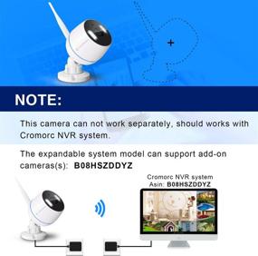 img 3 attached to Cromorc Wireless 3MP Security Camera With Two-Way Audio, Floodlight, Siren Alarm, Color Night Vision, Indoor/Outdoor Waterproof Design, 5DB Antenna, And Bracket - Complete With 1A Power Adapter