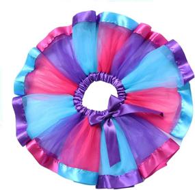 img 2 attached to 🌈 Adorable MY PRETTYGS Layered Ballet Rainbow Headband for Girls' Clothing - Shop at Skirts & Skorts!