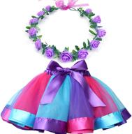 🌈 adorable my prettygs layered ballet rainbow headband for girls' clothing - shop at skirts & skorts! logo