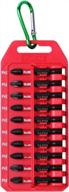 industrial strength protorq 10-piece impact power bit set with 2 inch length and 1/4" hex shank, featuring 2 phillips bits and convenient clip logo