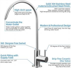 img 2 attached to Upgrade Your Kitchen With RuiLing'S Lead-Free Water Filter Faucet For Reverse Osmosis Filtration Systems