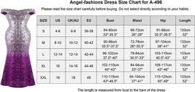 img 2 attached to Angel Fashions Womens Glitter Flapper Evening Women's Clothing : Dresses