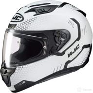 hjc unisex-adult full face i10 helmet in white/black, xl: ultimate protection and style logo