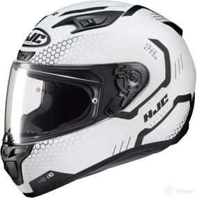 img 1 attached to HJC Unisex-Adult Full Face i10 Helmet in White/Black, XL: Ultimate Protection and Style