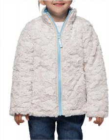 img 3 attached to Stay Warm And Stylish: Girls' Reversible Water-Resistant Puffer Jacket With Teddy Sherpa Fleece For Winter By Rokka&Rolla
