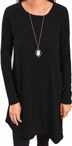 img 3 attached to Stylish And Comfortable: KORSIS Women'S Long Sleeve Tunic Dress