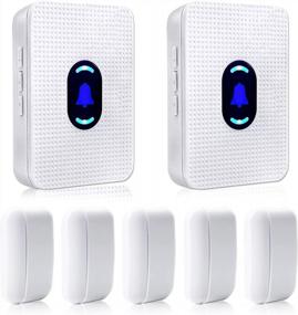 img 4 attached to Wireless Door Entry Alarm And Chime With 600Ft Range - 55 Melodies, 5 Volumes - Ideal For Home, Business, Store, And Office Security