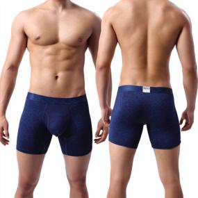 img 2 attached to YuKaiChen Men's Pouch Underwear: Ultimate Performance & No Ride Up Boxer Briefs