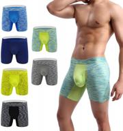 yukaichen men's pouch underwear: ultimate performance & no ride up boxer briefs logo