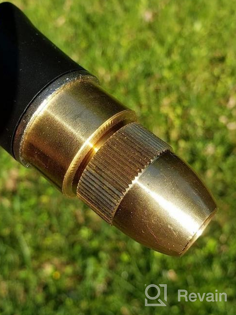 img 1 attached to High-Pressure Metal Garden Hose Nozzle With 4 Spray Patterns, Thumb Flow Control, On-Off Valve For Watering, Car, And Pet Washing - FANHAO review by Don Devine