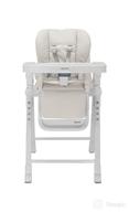 🍽️ inglesina gusto folding convertible high chair: premium toddler chair with removable tray and cream finish logo