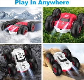 img 1 attached to Get Your Kid Excited With RC Stunt Car Toy 2.4Ghz Remote Control Car With 360° Rotation And Headlights - Perfect Christmas/Birthday Gift!