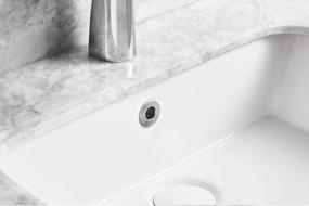 img 1 attached to Upgrade Your Sink With BWE Brushed Nickel Basin Trim & Overflow Cover