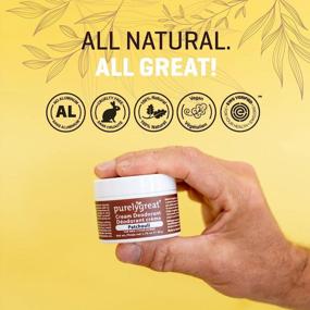 img 2 attached to 🌿 Purelygreat Aluminum-Free Deodorant for Men - Natural Deodorant Cream, Long-lasting, EWG Verified, Vegan, Cruelty-Free, No Parabens - Patchouli Scent