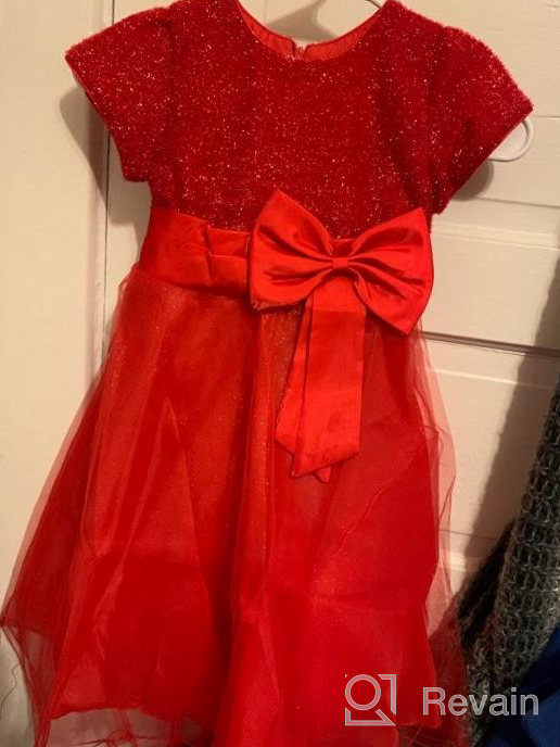 img 1 attached to 🌸 HUAANIUE Girls' Holiday Dresses with Flower Designs - Perfect for Christmas and Special Occasions review by Haydee Strickland