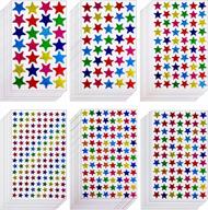 4360 count laser shiny sparkle star stickers - colorful self adhesive stars for kids, students & teachers! logo