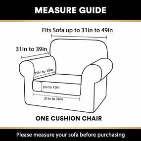 img 3 attached to Upgrade Your Armchair With Luxurious Brown Velvet Stretch Chair Covers - 2 Piece Slipcovers With Thick Soft Velour For Perfect Fit And Protection