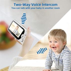 img 1 attached to 👶 TakTark BM801 Video Baby Monitor - 4.3" Screen, Pan Tilt, 2-Way Audio, Night Vision, Room Temperature, 8 Lullabies