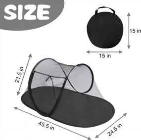 img 1 attached to Cat Tent Outdoor, Pet Enclosure Tent Suitable For Cats And Small Animals, Indoor Playpen Portable Exercise Tent With Carry Bag（Black）