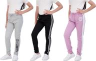 girls' active sweatpants: star 👧 ride athletic pink rose blue clothing logo