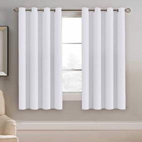 img 4 attached to Stylish & Energy-Saving H.VERSAILTEX White Window Curtains - Perfect For Living Room & Bedroom (63-Inch Length, 1 Panel)