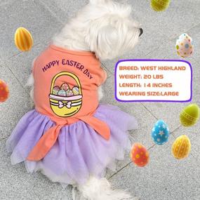 img 3 attached to Easter Dog Tutu Dress With Tulle For Small Dogs - KYEESE Puppy Sundress To Make Your Furry Friend Look Adorable!
