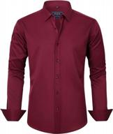 men's j.ver dress shirts: stretch wrinkle-free formal button down business casual long sleeve logo