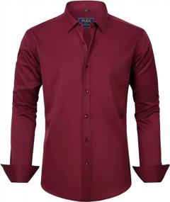 img 4 attached to Men'S J.Ver Dress Shirts: Stretch Wrinkle-Free Formal Button Down Business Casual Long Sleeve