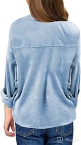 img 3 attached to Sidefeel Corduroy Sleeve Blouses Pockets Apparel & Accessories Baby Girls