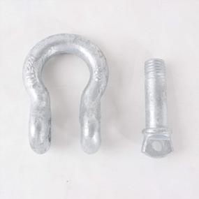 img 1 attached to Secure Your Load With HIGOOD 5/8" Anchor Shackles - Carbon Steel Body And Alloy Steel Pin, 2 Pack