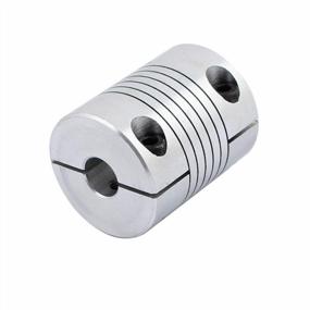 img 1 attached to Pack Of 2 Xnrtop Aluminum Alloy Shaft Couplings - 8Mm To 10Mm, 32Mm Diameter Stepper Motor Couplers For 3D Printers, CNC Machines, DIY Encoders, With 40Mm Length