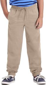img 3 attached to Haggar Little Regular Sustainable Jogger Boys' Clothing at Pants