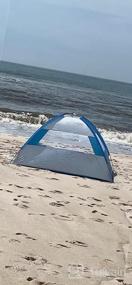 img 5 attached to Gorich UPF 50+ UV Protection Beach Tent Sun Shelter Canopy - Portable 3/4-5/6-7 Person Shade Tent, Lightweight & Easy Setup Cabana Beach Tent